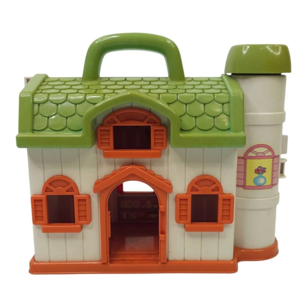 Blue Box Farmhouse Barn Country Home Farm READ Vintage Dollhouse NO ACCESSORIES